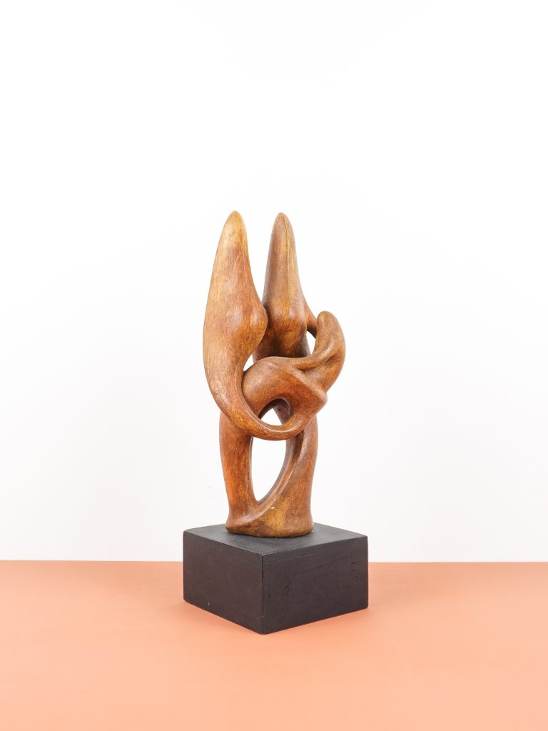 Couple debout sculpture Dragoljub Milosevic