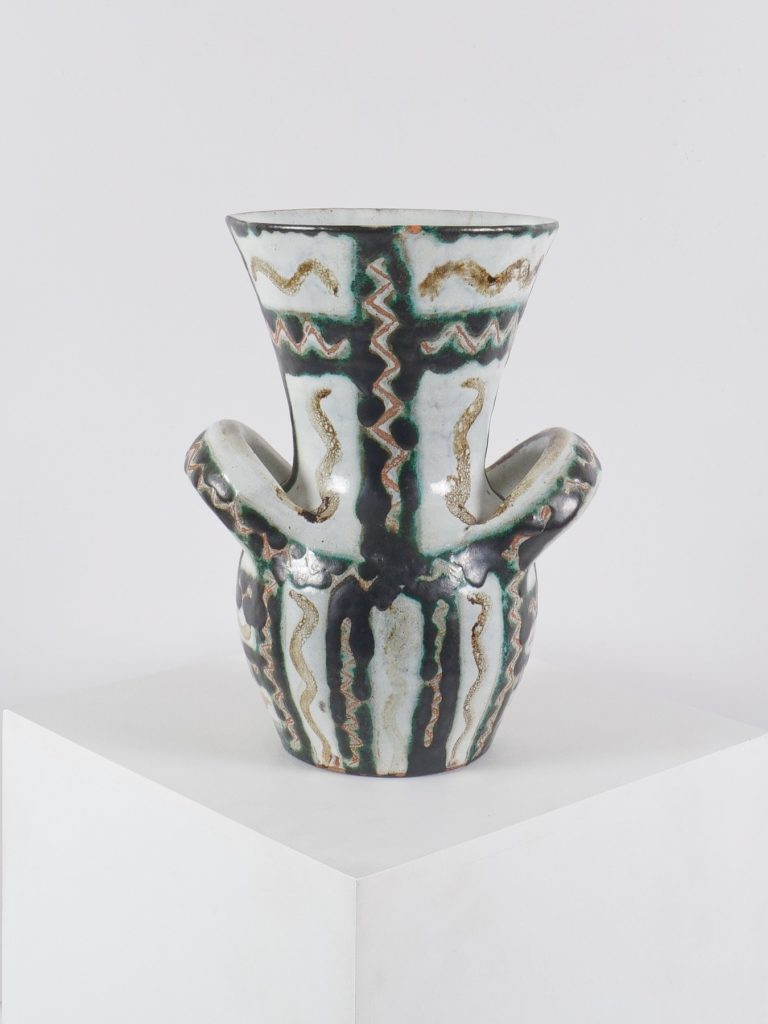 Vase picault céramique anses