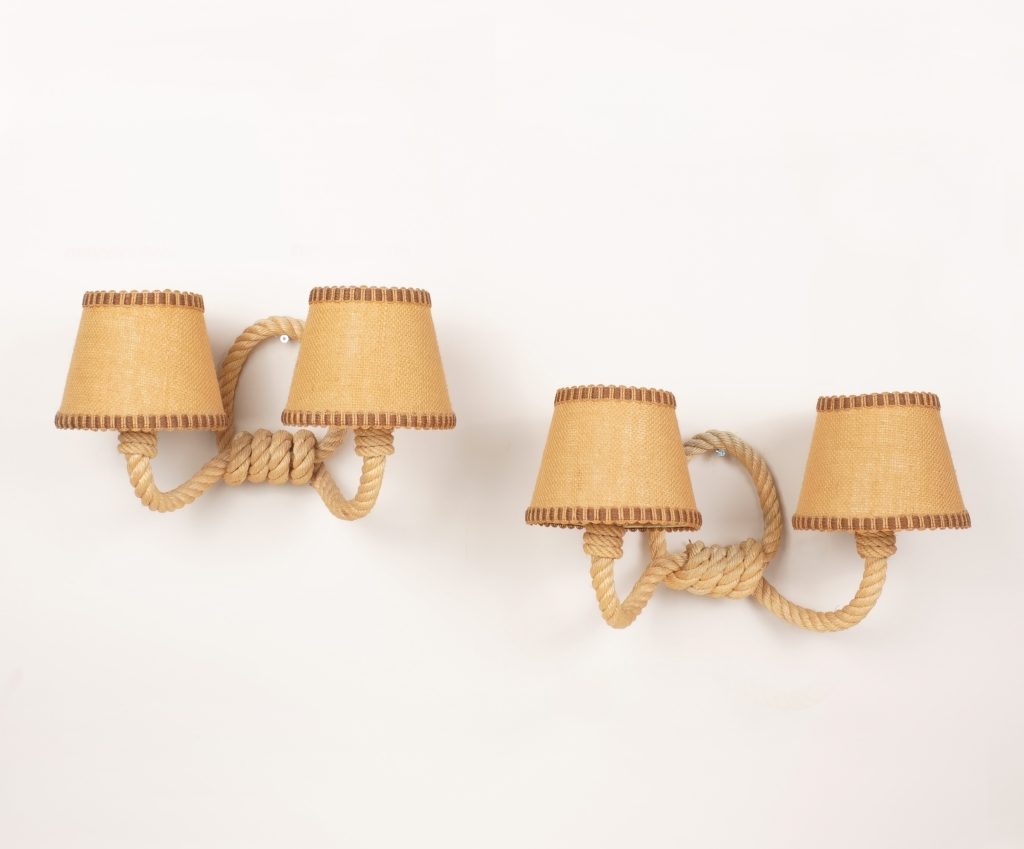 Paire d’appliques corde audoux minet