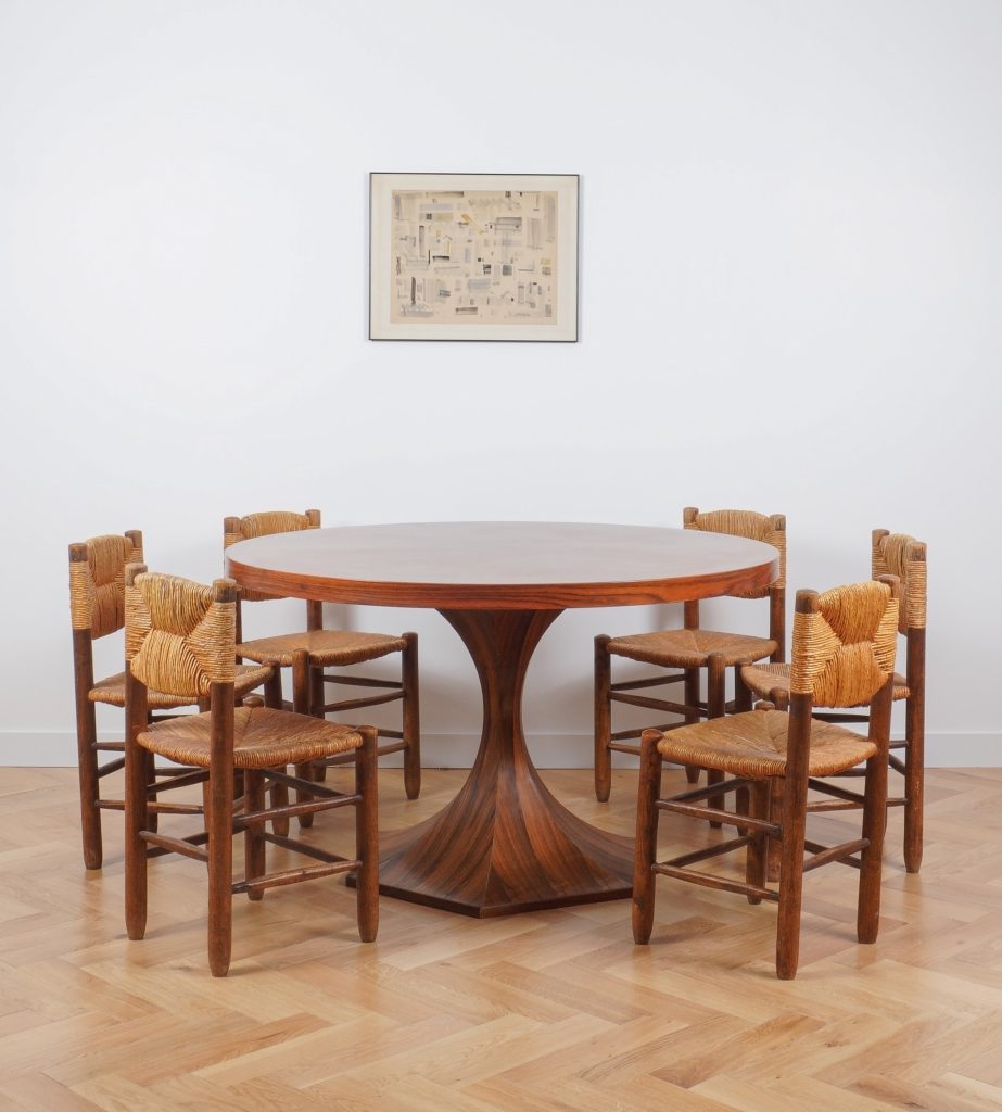 Table a diner bois Giulio MOSCATELLI