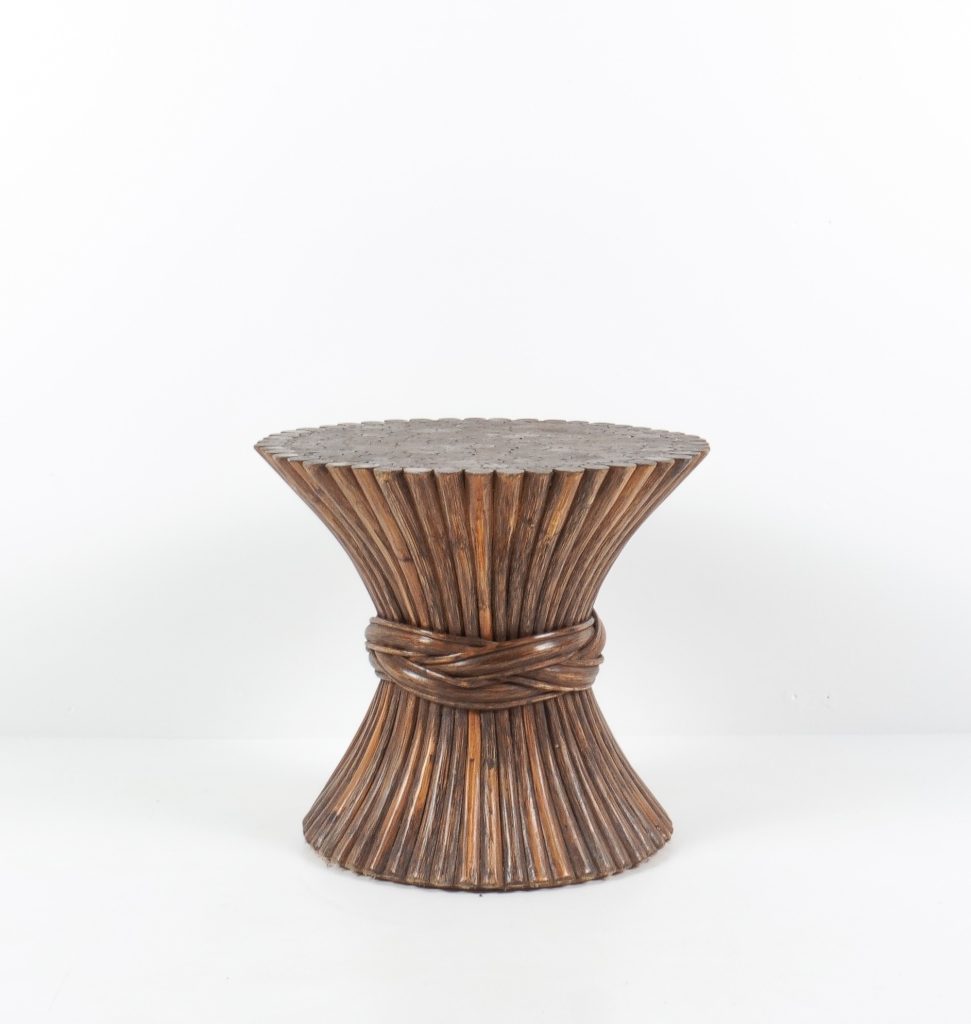 Table basse guéridon mc guire bambou