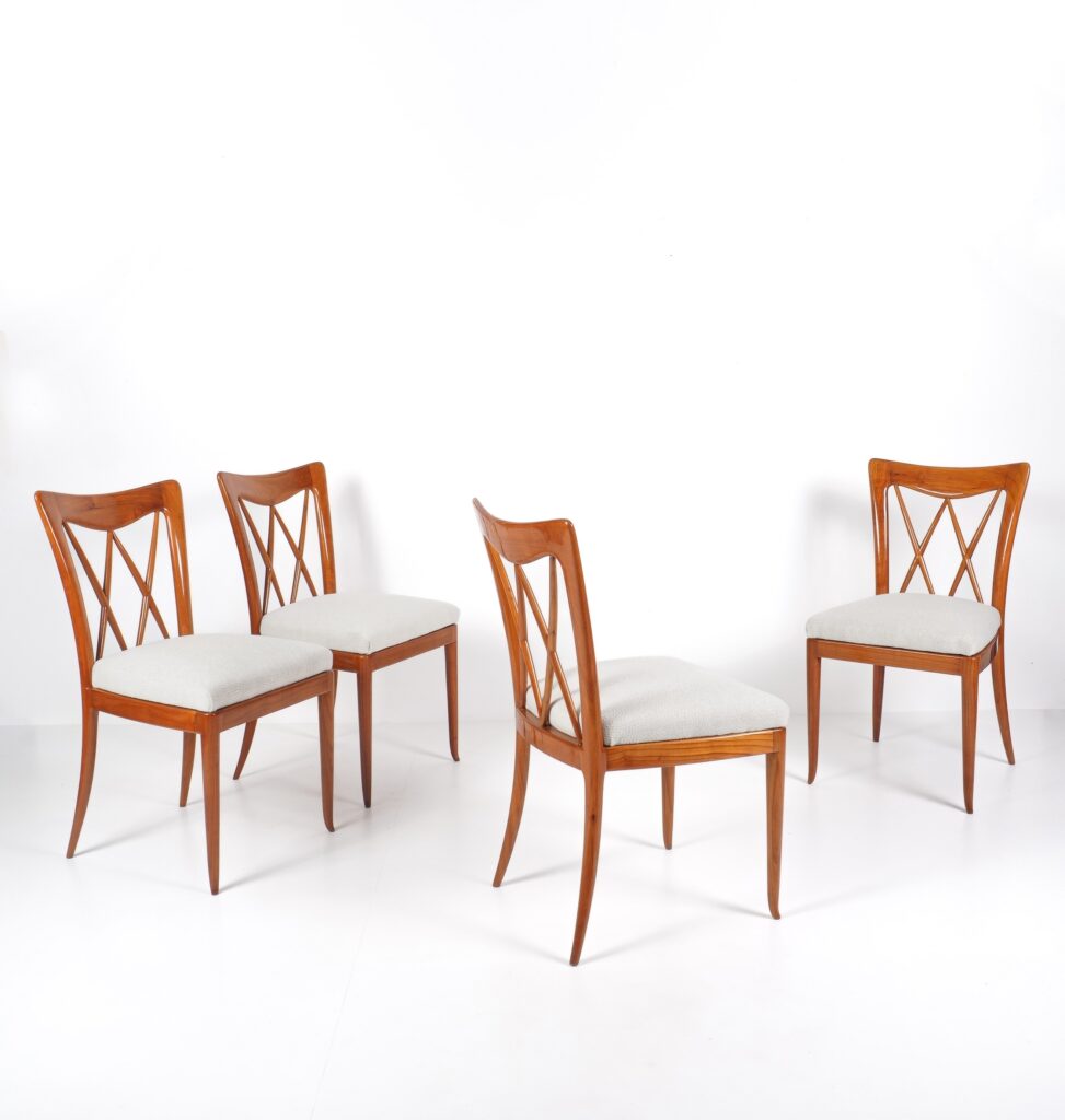 paolo buffa ensemble de 4 chaises