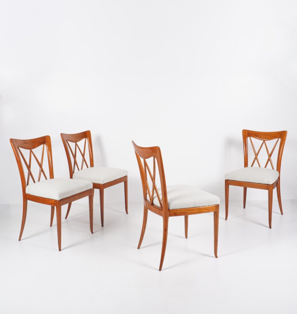 paolo buffa ensemble de 4 chaises